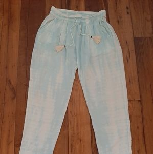 Gypsy 05 Sand Tie-Dye Silky Pants EUC sz S